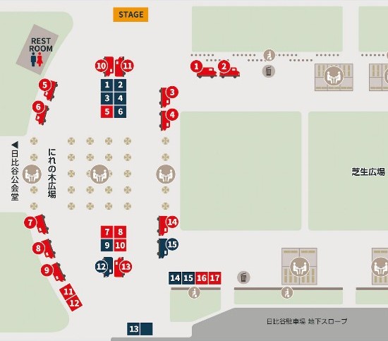 公式会場マップの会場図